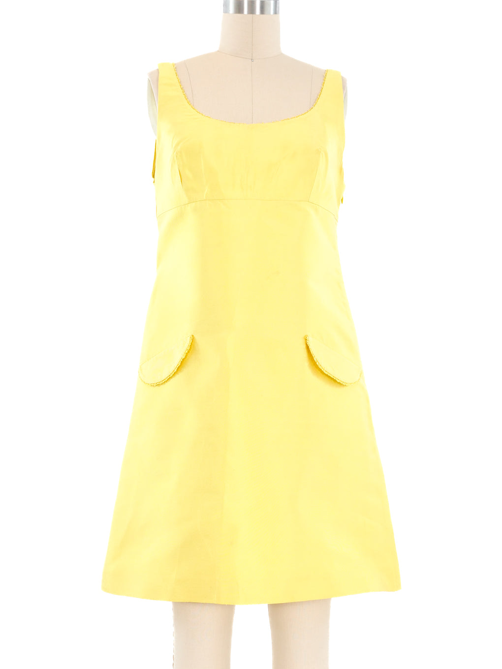 gianni versace silk mini dress Gianni Versace Yellow Silk Mini Dress