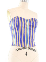 Louis Feraud Striped Bustier Top Top arcadeshops.com