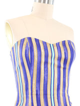 Louis Feraud Striped Bustier Top Top arcadeshops.com