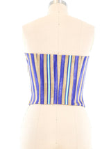 Louis Feraud Striped Bustier Top Top arcadeshops.com