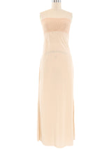 Christian Dior Strapless Diorissimo Lingerie Slip Dress Dress arcadeshops.com