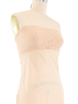 Christian Dior Strapless Diorissimo Lingerie Slip Dress Dress arcadeshops.com