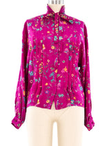 Emanuel Ungaro Floral Printed Blouse Top arcadeshops.com