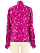 Emanuel Ungaro Floral Printed Blouse Top arcadeshops.com