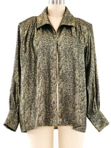 Yves Saint Laurent Metallic Jacquard Jacket Jacket arcadeshops.com