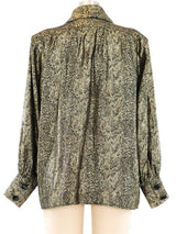 Yves Saint Laurent Metallic Jacquard Jacket Jacket arcadeshops.com