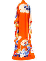 Floral and Crane Motif Embroidered Wedding Kimono Jacket arcadeshops.com