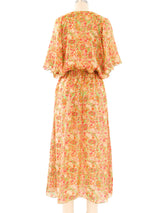 Judith Ann Tissue Silk Floral Dress Dress arcadeshops.com