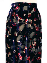 Chanel Velvet Burnout Palazzo Pant Bottom arcadeshops.com