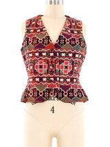 Geoffrey Beene Embroidered Velvet Vest Jacket arcadeshops.com