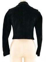 Gucci Cropped Suede Jacket Jacket arcadeshops.com