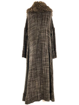 Yohji Yamamoto Faux Fur Trimmed Coat Outerwear arcadeshops.com