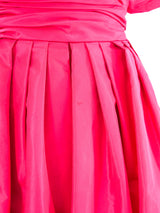 Victor Costa Fuchsia Strapless Gown Dress arcadeshops.com