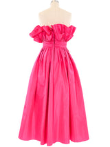 Victor Costa Fuchsia Strapless Gown Dress arcadeshops.com