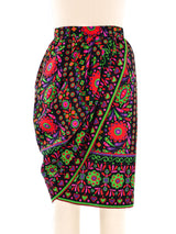 1991 Yves Saint Laurent Floral Wrap Skirt Bottom arcadeshops.com