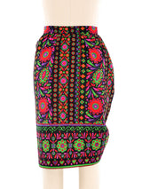 1991 Yves Saint Laurent Floral Wrap Skirt Bottom arcadeshops.com