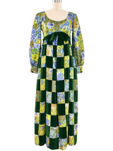 Malcolm Starr Floral Brocade Maxi Dress Dress arcadeshops.com