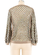Chanel Sequined Knit Cardigan Jacket arcadeshops.com