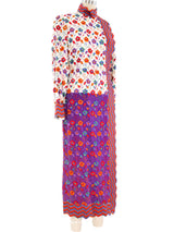 Donald Brooks Floral Embroidered Crepe Dress Dress arcadeshops.com
