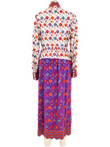 Donald Brooks Floral Embroidered Crepe Dress Dress arcadeshops.com