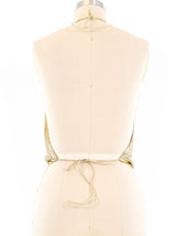 Whiting and Davis Metal Mesh Halter Top Top arcadeshops.com