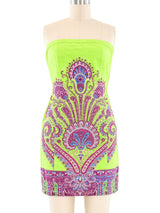 Gianni Versace Istante Baroque Strapless Dress Dress arcadeshops.com