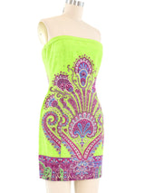 Gianni Versace Istante Baroque Strapless Dress Dress arcadeshops.com