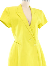 Claude Montana Chartreuse Skirt Suit Suit arcadeshops.com