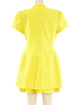 Claude Montana Chartreuse Skirt Suit Suit arcadeshops.com