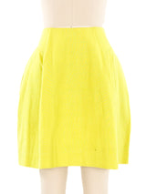 Claude Montana Chartreuse Skirt Suit Suit arcadeshops.com