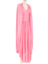 Celine Caped Jersey Gown Dress arcadeshops.com