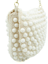 1960's Ivory Gumball Beaded Bag Accessory arcadeshops.com