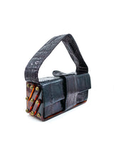 1940's Eric de Kolb Metallic Snakeskin Accordion Purse Accessory arcadeshops.com