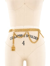 Chanel Perfume Bottle Chain Belt Accessory arcadeshops.com