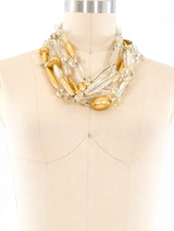 Monies Multistrand Lucite Bead Necklace Accessory arcadeshops.com