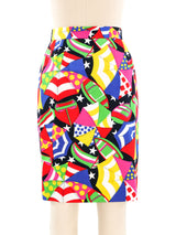 Escada Umbrella Printed Skirt Ensemble Suit arcadeshops.com