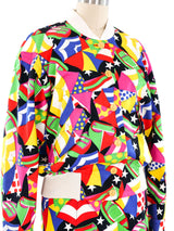 Escada Umbrella Printed Skirt Ensemble Suit arcadeshops.com