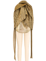 Romeo Gigli Exaggerated Detail Metallic Blouse Top arcadeshops.com