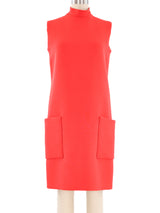 Norman Norell Orange Wool Dress Dress arcadeshops.com