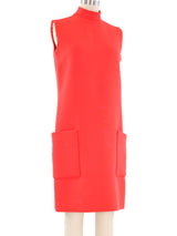 Norman Norell Orange Wool Dress Dress arcadeshops.com