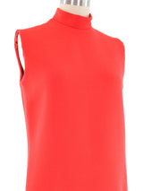 Norman Norell Orange Wool Dress Dress arcadeshops.com