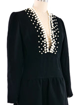 Donald Brooks Faux Pearl Accented Dress Dress arcadeshops.com