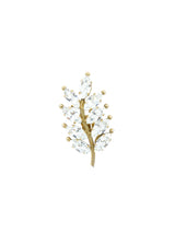 Nina Ricci Crystal Leaf Bracelet and Earring Set Jewelry arcadeshops.com