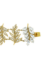 Nina Ricci Crystal Leaf Bracelet and Earring Set Jewelry arcadeshops.com