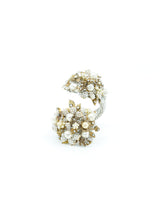 Miriam Haskell Pearl Bead Coil Cuff Accessory arcadeshops.com