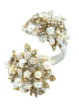 Miriam Haskell Pearl Bead Coil Cuff Accessory arcadeshops.com