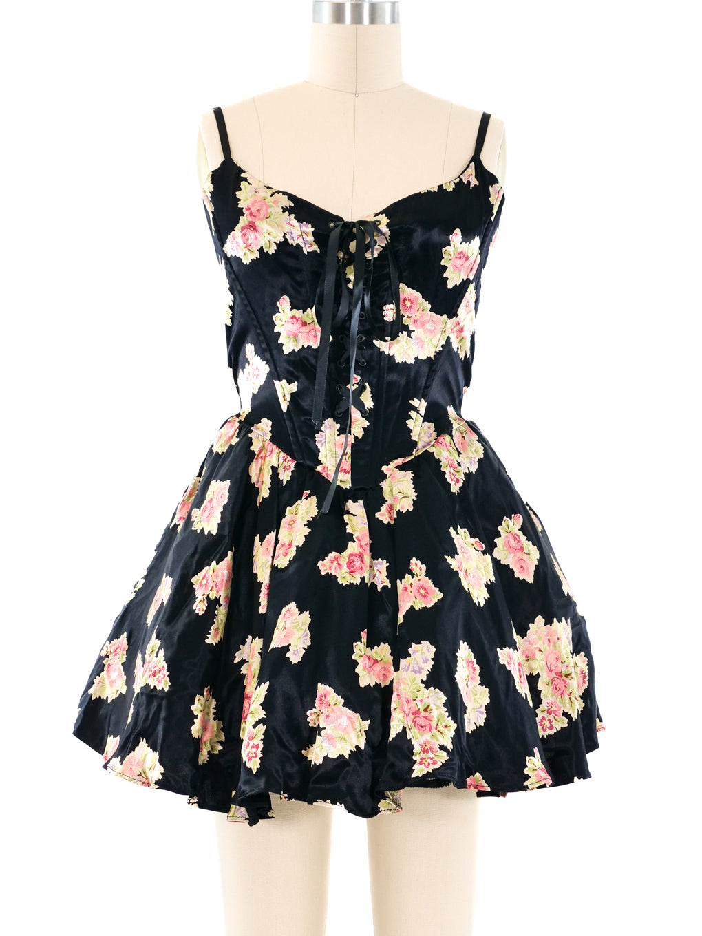 Floral bustier dress