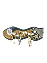 Laise Adzer Patchwork Waist Belt Accessory arcadeshops.com