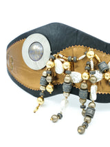 Laise Adzer Patchwork Waist Belt Accessory arcadeshops.com