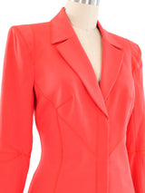 Thierry Mugler Couture Coral Blazer Jacket arcadeshops.com
